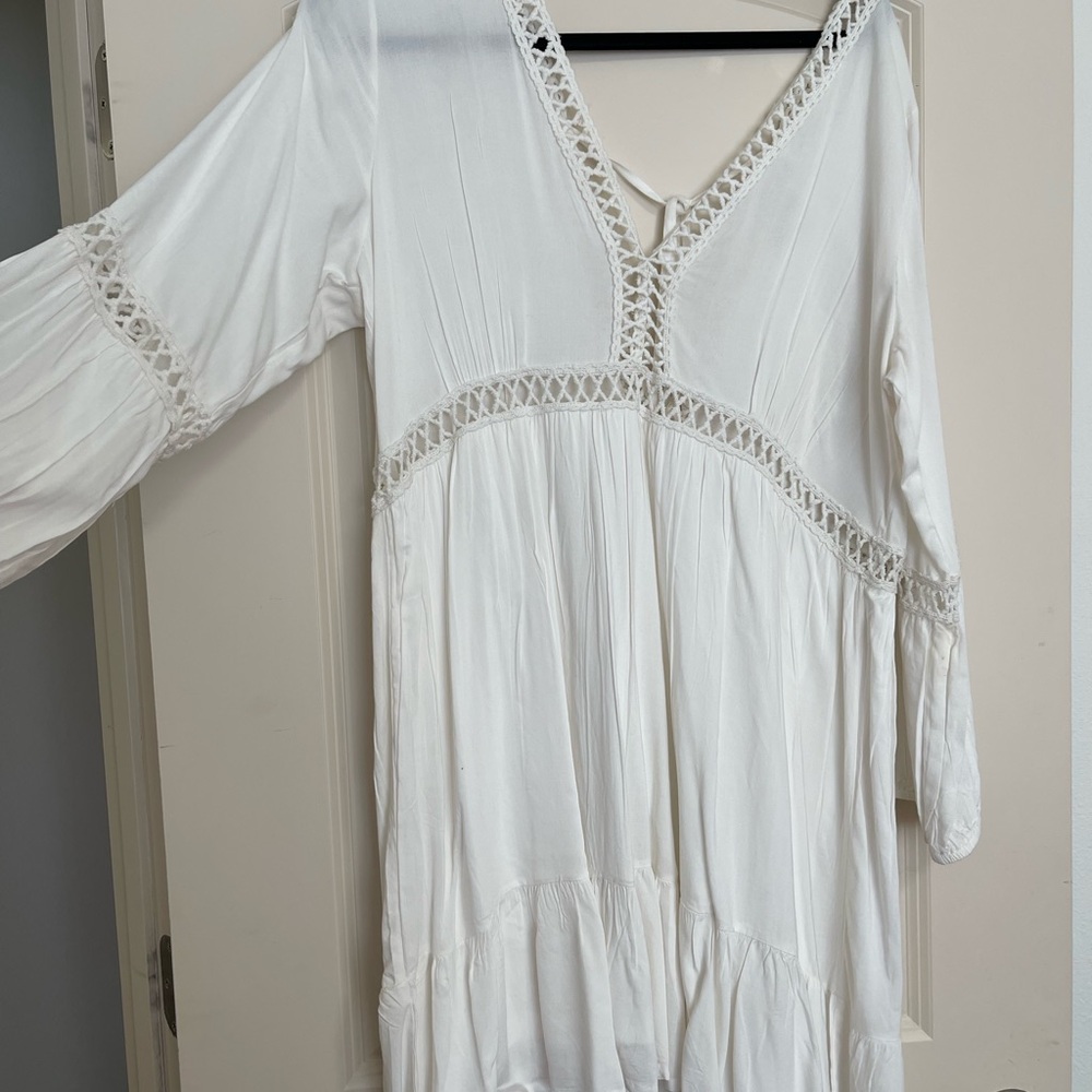 White Boho Dress